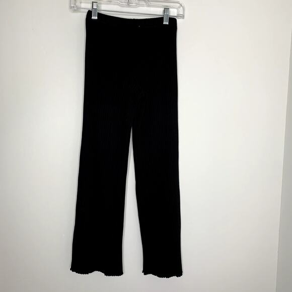 John Elliot Ginza Rib Cropped Pant Womens Black Size 0 USA Made - Picture 4 of 16